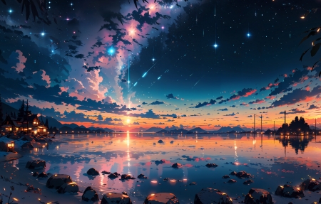 日落海景风光摄影